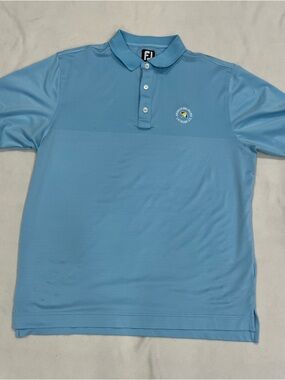 Footjoy Large Arnold Palmers Latrobe Country Club Polo Golf Shirt Blue